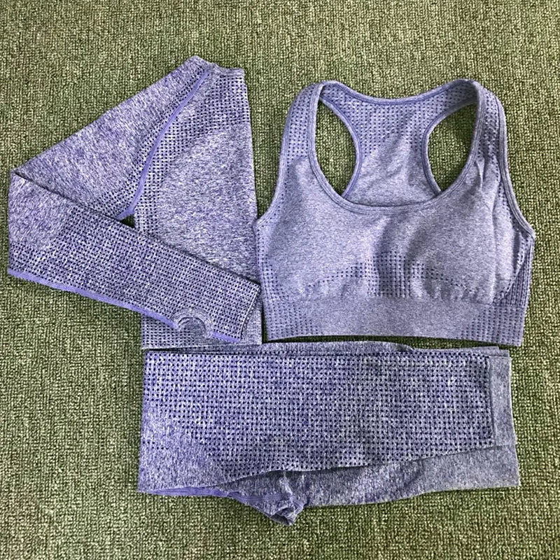 Move Like Diva 3-Piece Seamless Yoga Set