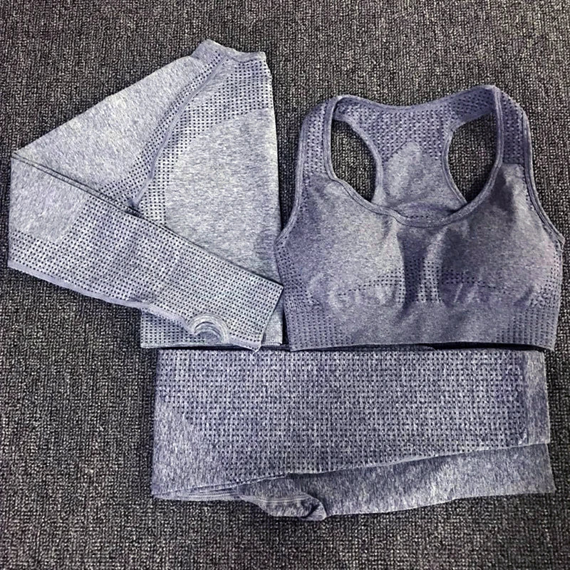 Move Like Diva 3-Piece Seamless Yoga Set