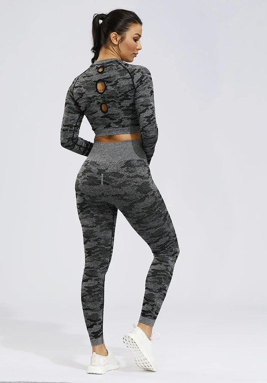 Move Like Diva Women's Camouflage Sports Suits Set