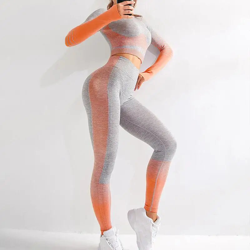 Move Like Diva Women's Seamless Yoga Sports Suits Set