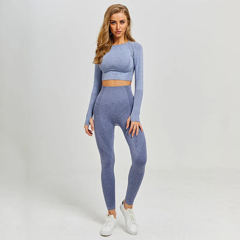 Move Like Diva Women's Seamless Sports Suits Set