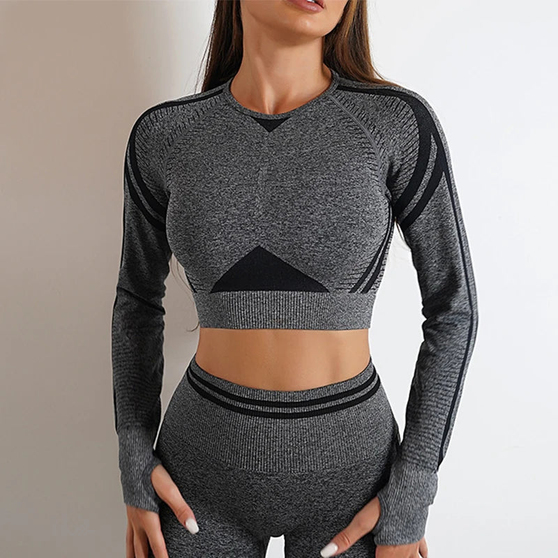 Move Like Diva Women's Seamless Crop Top