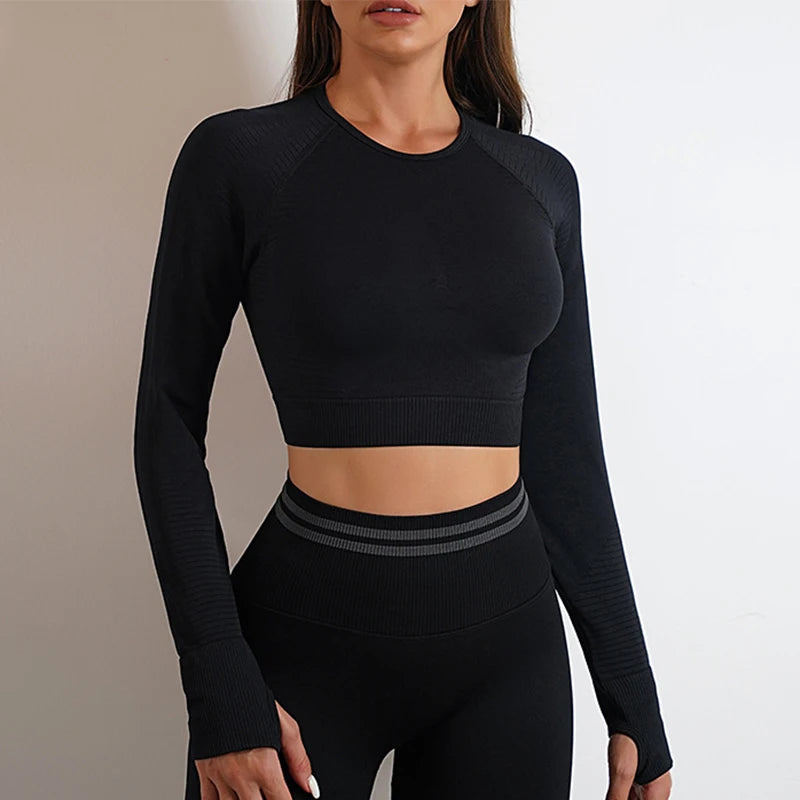 Move Like Diva Women's Seamless Crop Top